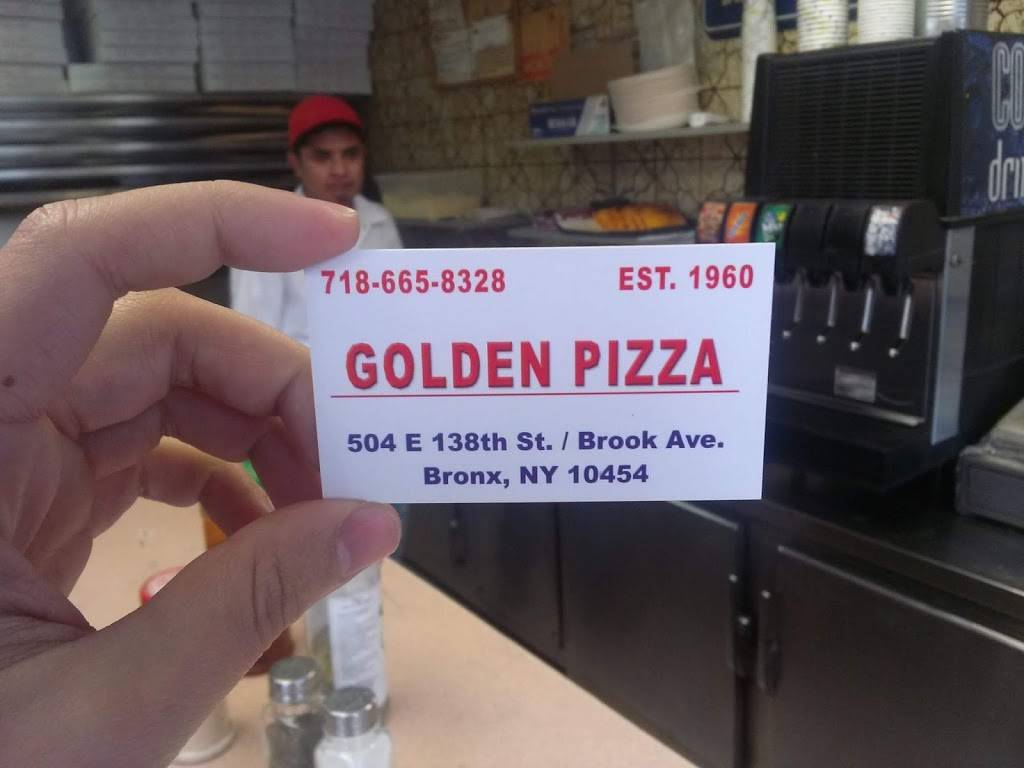 Golden Pizza | restaurant | 504 E 138th St, Bronx, NY 10454, USA | 7186658328 OR +1 718-665-8328