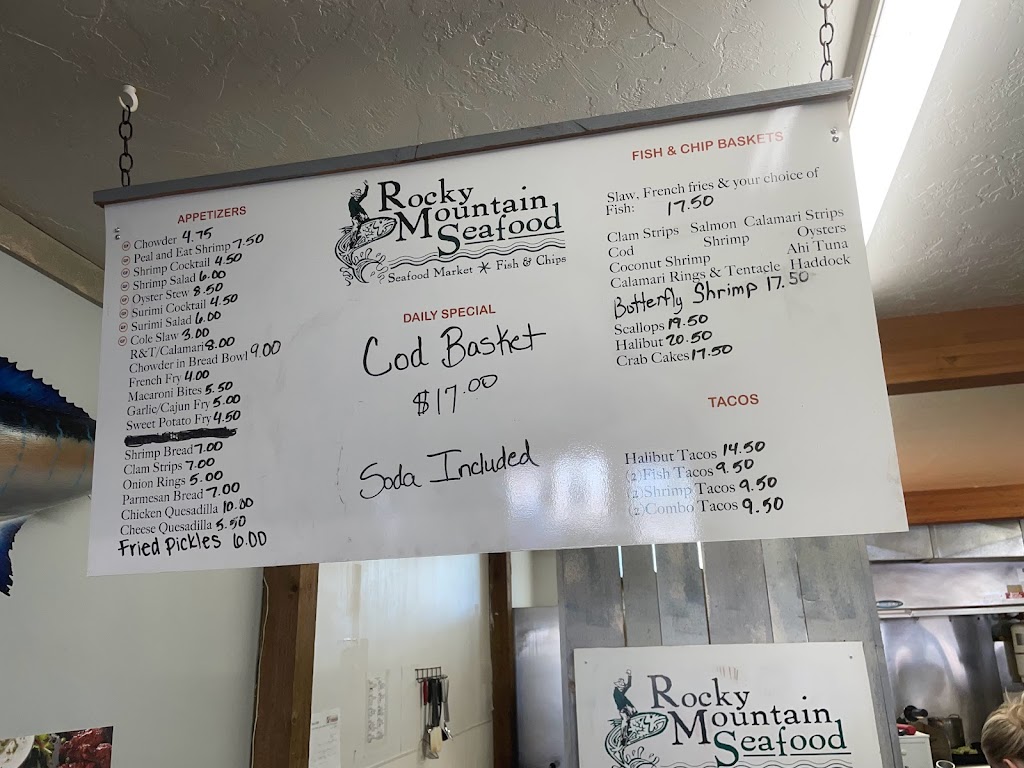 Rocky Mountain Seafood | restaurant | 492 Washington St, Afton, WY 83110, USA | 3078852722 OR +1 307-885-2722