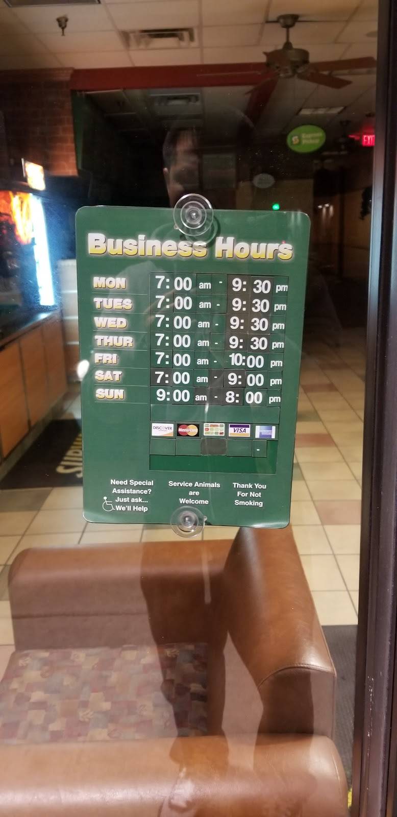 Subway | restaurant | 14190 E Baltimore Ave, Laurel, MD 20707, USA | 3017253330 OR +1 301-725-3330