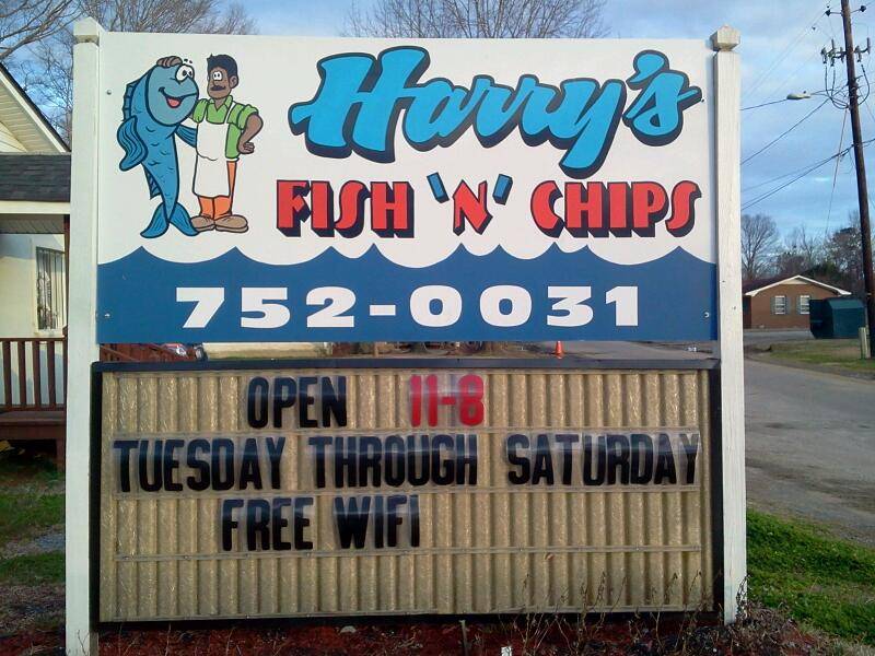 Harrys Fish-N-Chips | restaurant | 112 Whittington St, Latta, SC 29565, USA | 8437520031 OR +1 843-752-0031