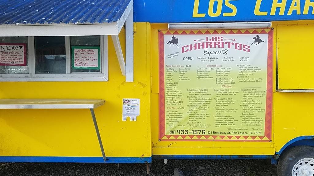 Los Charritos Express #2 | restaurant | 600-620 Evelyn St, Port Lavaca, TX 77979, USA | 3614331576 OR +1 361-433-1576