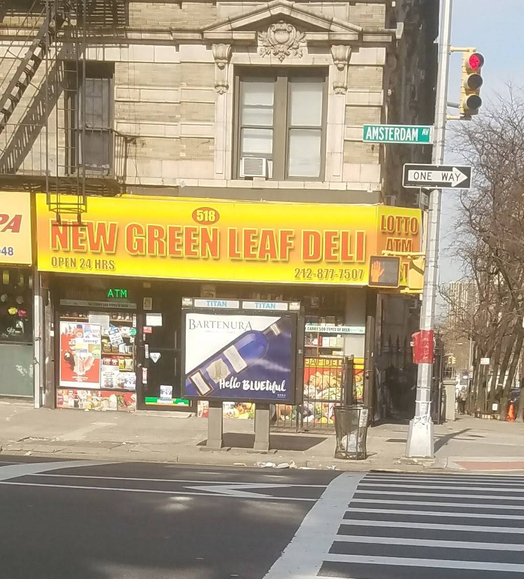 New Green Leaf Deli | meal takeaway | 518 Amsterdam Ave, New York, NY 10024, USA | 2128777507 OR +1 212-877-7507
