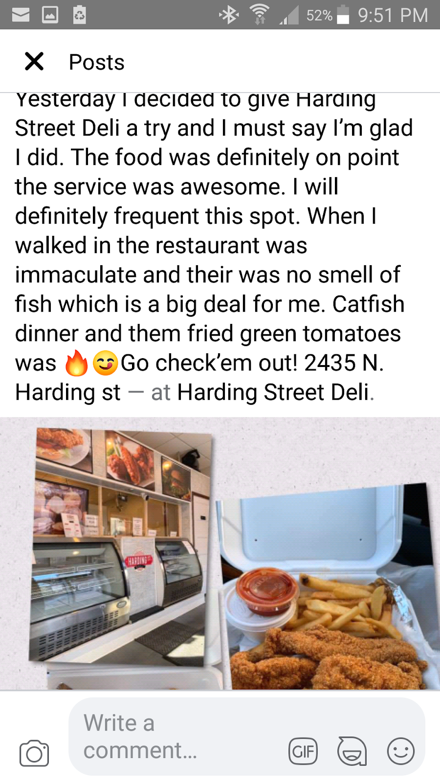 Harding street deli fish&chicken | restaurant | 2435 N Harding St, Indianapolis, IN 46208, USA | 3179913228 OR +1 317-991-3228