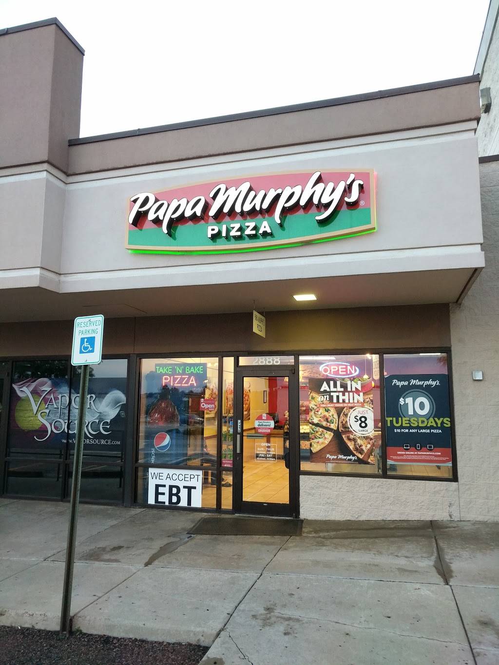 Papa Murphys Take N Bake Pizza | meal takeaway | 2888 N Powers Blvd, Colorado Springs, CO 80922, USA | 7195977222 OR +1 719-597-7222