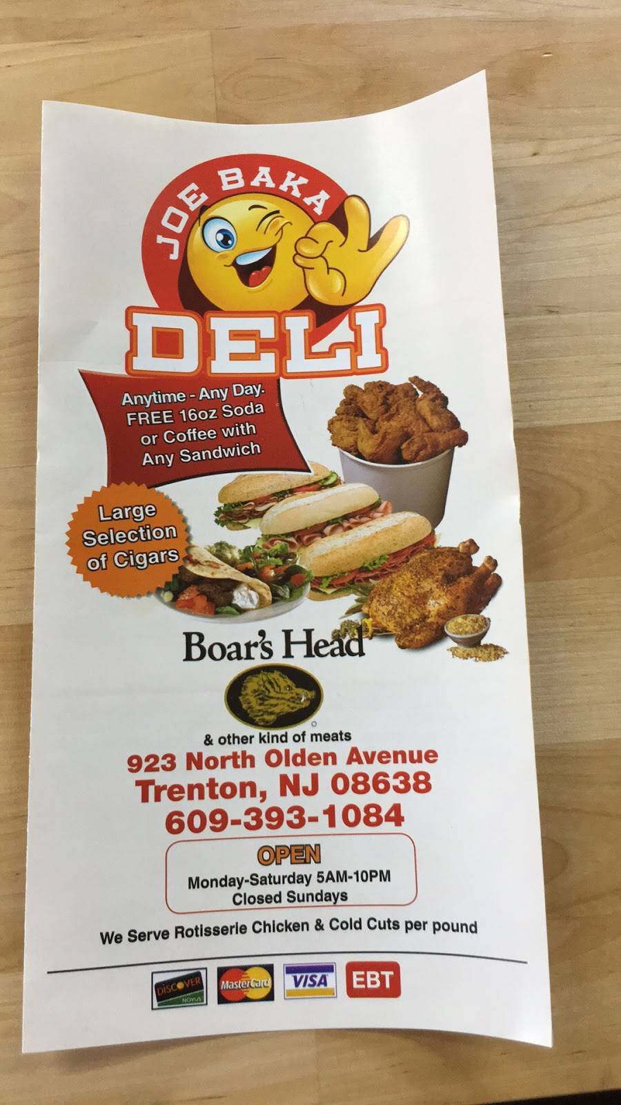 Joe Baka Deli ???? | restaurant | 923 N Olden Ave, Trenton, NJ 08638, USA | 6093931084 OR +1 609-393-1084
