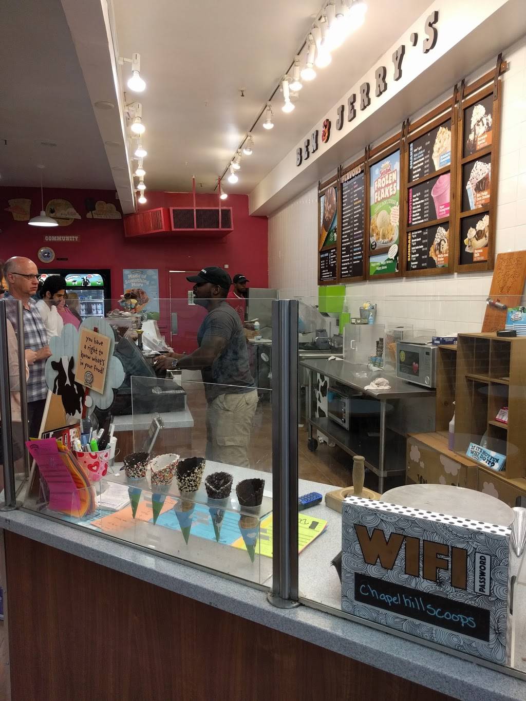 Ben & Jerry’s | bakery | 102 W Franklin St, Chapel Hill, NC 27516, USA | 9199679068 OR +1 919-967-9068