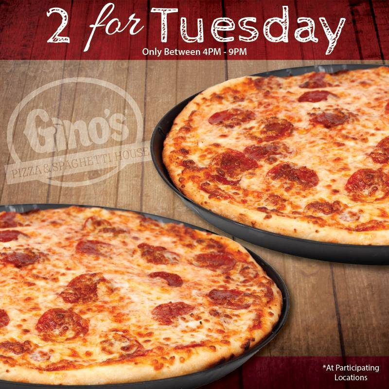 Ginos Pizza & Spaghetti House | meal delivery | 60 Gander Drive, Mason, WV 25260, USA | 3047735536 OR +1 304-773-5536