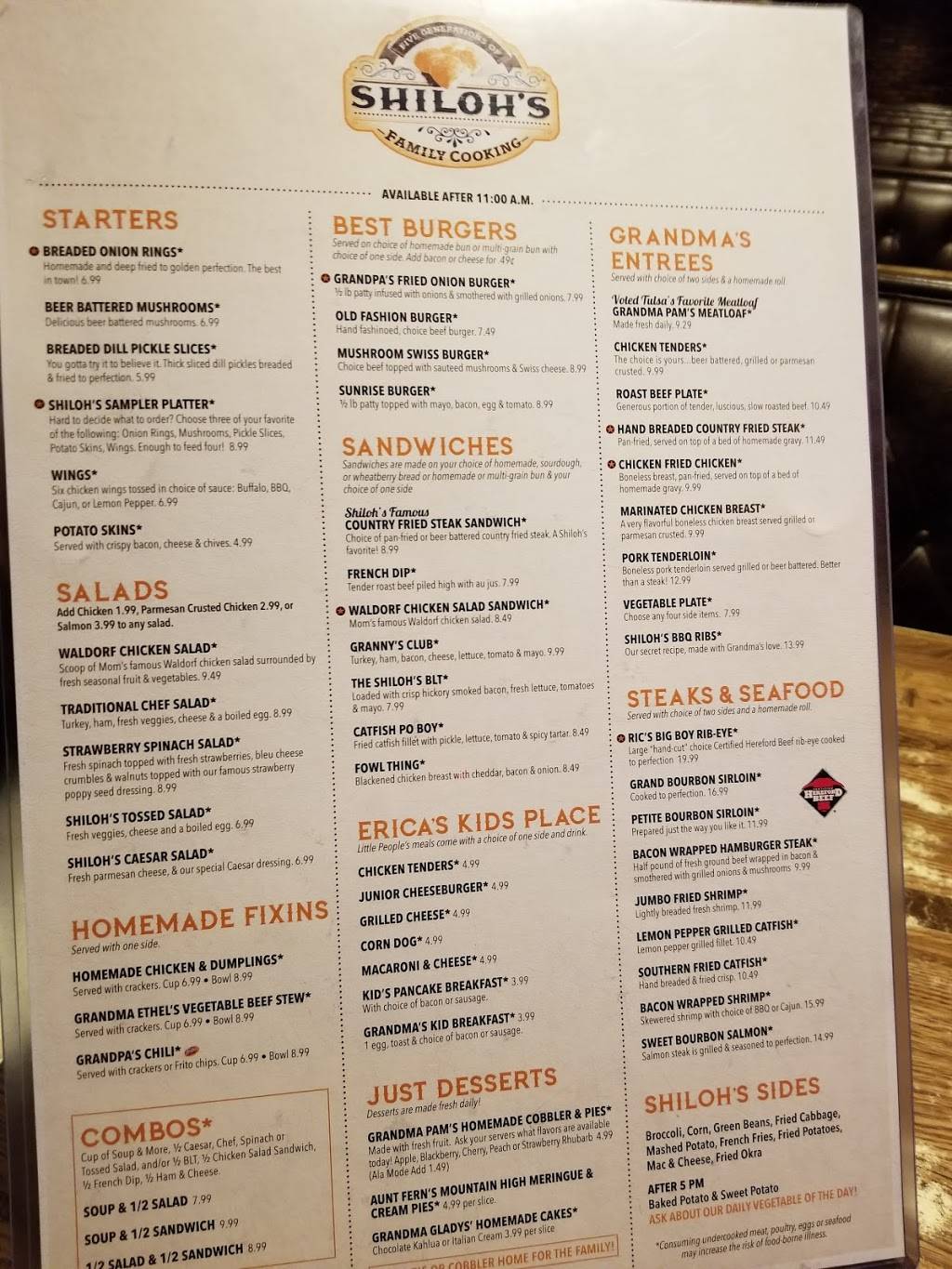 Shilohs Restaurant of Cleveland | restaurant | 50160 Highway Dr, Cleveland, OK 74020, USA | 9183585815 OR +1 918-358-5815
