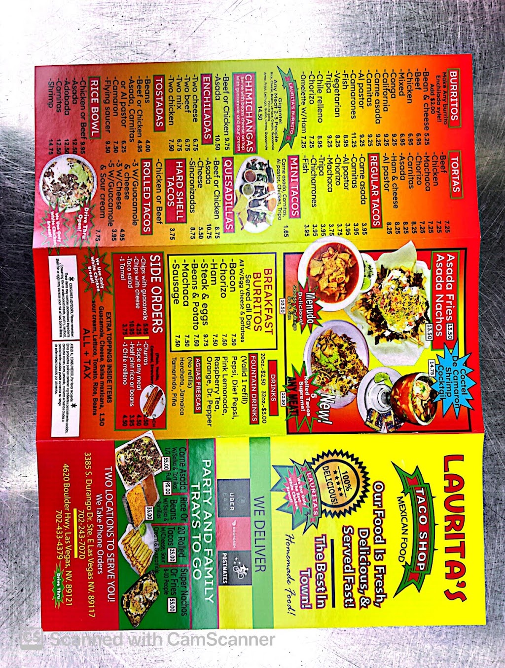 Lauritas Taco Shop 2 3385 S Durango Dr Ste E Las Vegas Nv 89117 Usa 8172