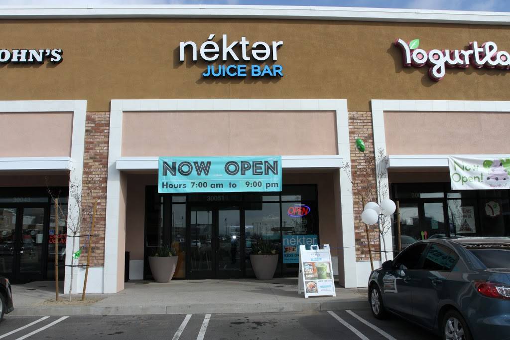 Nekter Juice Bar | cafe | 30051 Haun Rd, Menifee, CA 92584, USA | 9517231300 OR +1 951-723-1300