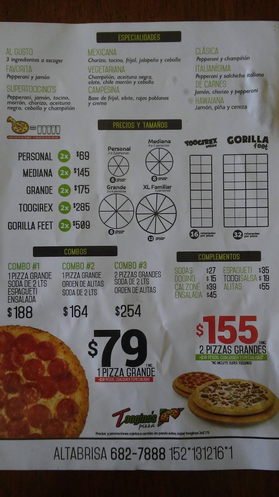 Tooginos pizza - Restaurant | Calz del Tecnológico 912, Tomas Aquino, 22414  Tijuana, ., Mexico