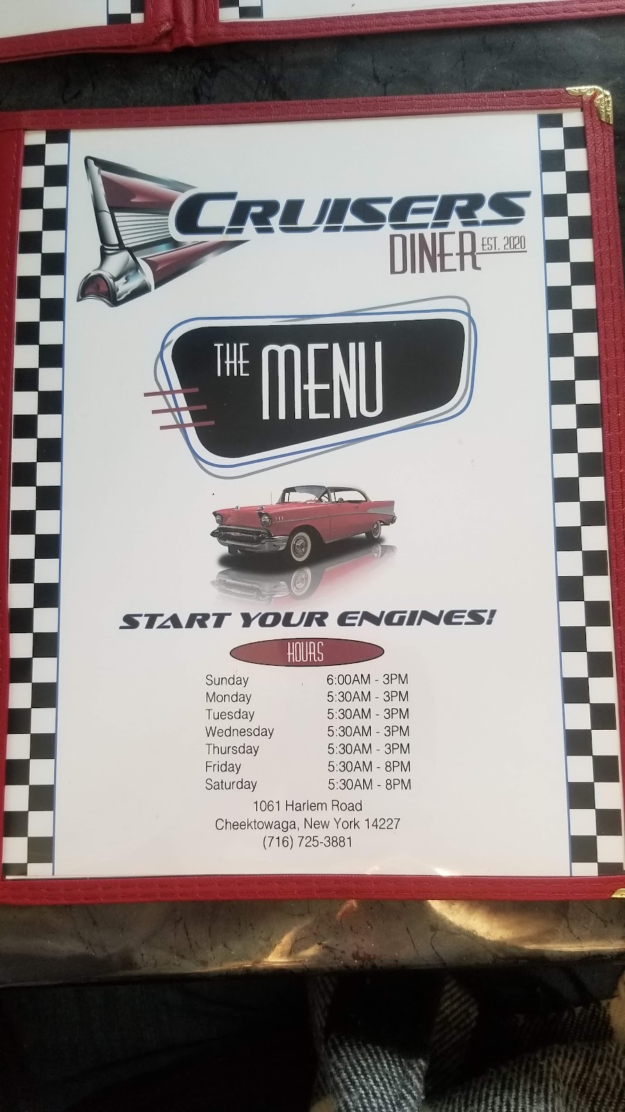 Cruisers Diner | restaurant | 1061 Harlem Rd, Buffalo, NY 14227, USA | 7167253881 OR +1 716-725-3881
