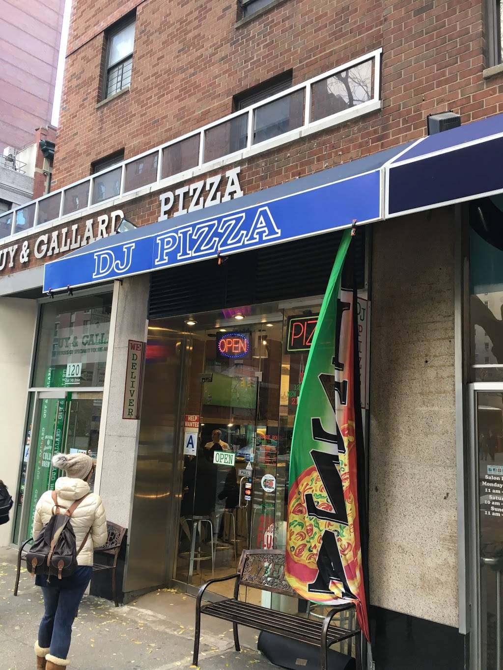 Dj pizza | meal takeaway | 120 E 34th St, New York, NY 10016, USA | 2129517075 OR +1 212-951-7075