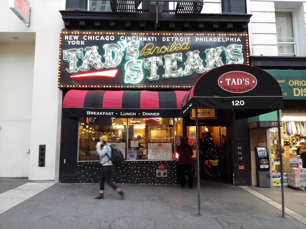Tad S Steak House Restaurant 120 Powell St San Francisco Ca 94102 Usa