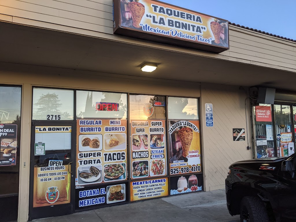 Taqueria "La Bonita" | restaurant | 2715Contra, Loma Boulevard, Antioch, CA 94509, USA | 9259784170 OR +1 925-978-4170