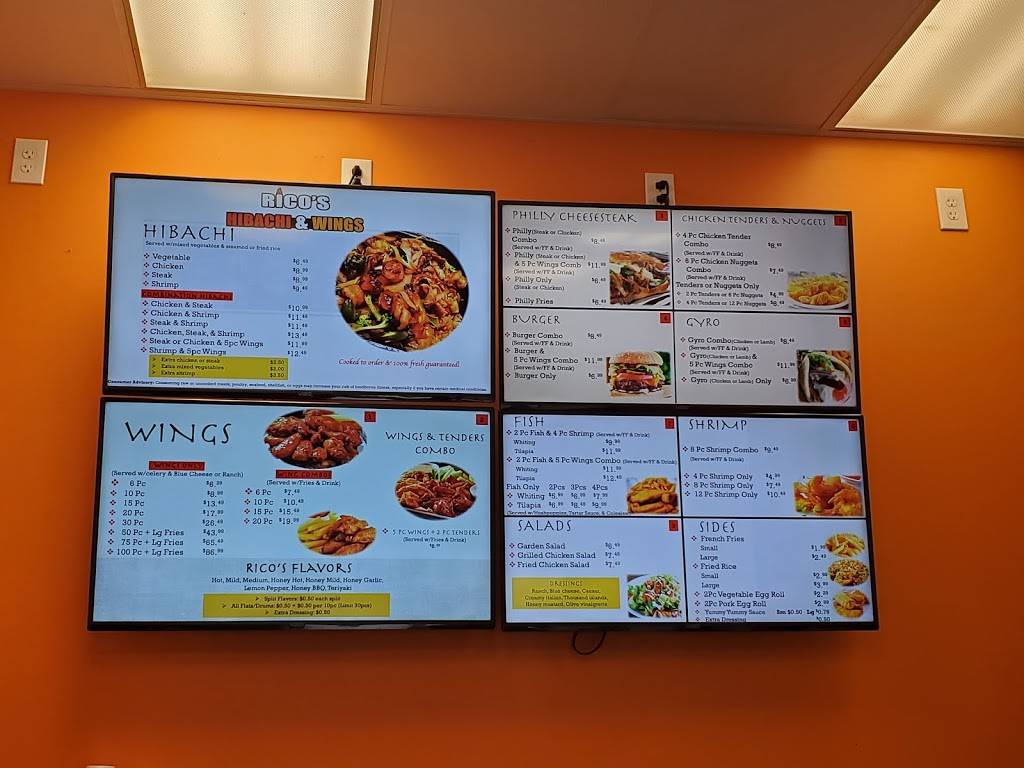 Rico’s Hibachi & Wings 805 W Lanier Ave ste. A, Fayetteville, GA
